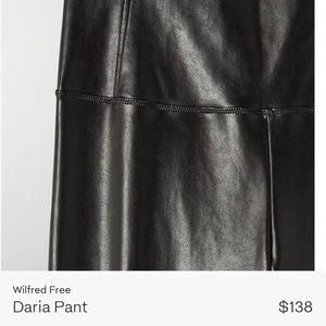 Aritzia leather leggings